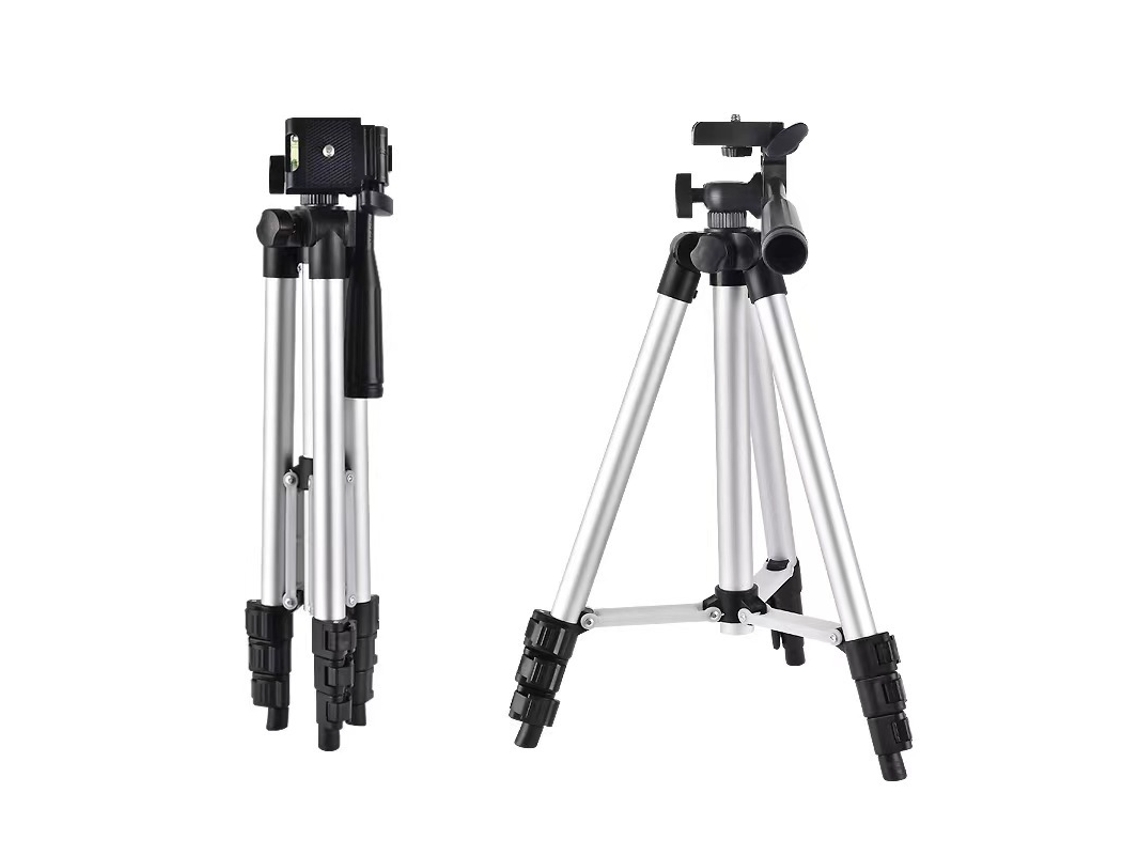 Tripé de Alumínio de 1020 Mm, 4 Seções Ajustáveis, com Cabeça de 360° para Câmeras e Smartphones ZYBLSSBB