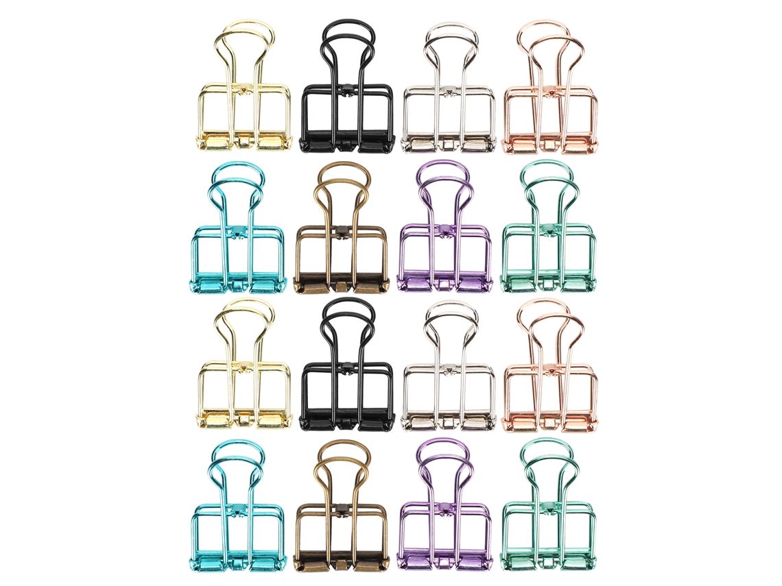 Pinzas De Enlace De Cola Larga Multicolor Clip De Ensamblaje Hueco Para Oficina Decorativo (s)