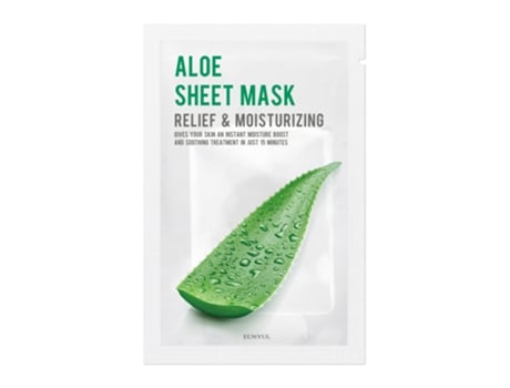 Moisturizing Soothing Aloe Sheet Mask, 22ml Eunyul