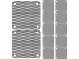 Pacote Com 20 Filtros De Malha De Pvc Para Ventiladores De Refrigeração.