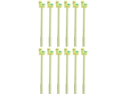 Conjunto De 24 Canetas Em Gel Sewacc Com Estampa Alpaca Fofa,
