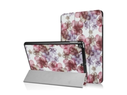 Capa De Couro Estampada Para Ipad 2017, Lindas Flores