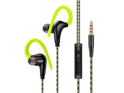 Aetheria fone de Ouvido 3.5mm Esportivo Intra auricular com Microfone e Gancho Anti queda S760
