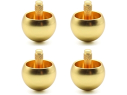 Pião 4x Tippe Top em Aço Inoxidável Dourado SFUSHOS