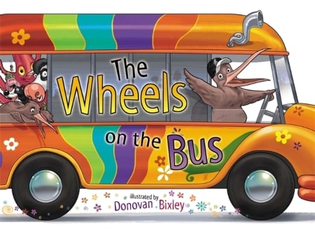 Livro the wheels on the bus de donovan bixley (inglês)