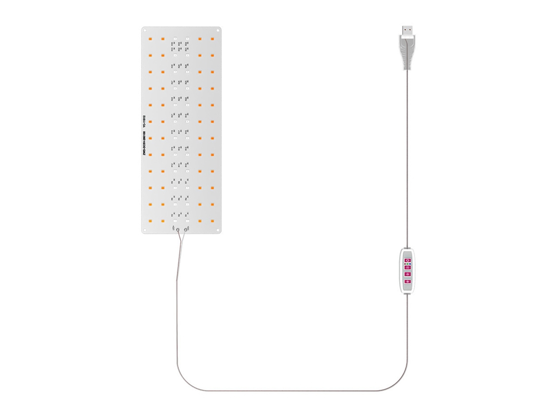 Luz de crescimento de plantas led espectro completo ajustável com temporizador para sob armário S/MARCA