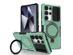 Capa Zruxe Compativel Com Samsung Galaxy S25 Ultra 5g (sliding Camshield - Magsafe - Tpu Hybrid Pc - Azul Claro)