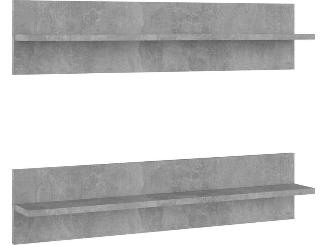 Wall Shelf, Wall Shelves Vidaxl Cinzeto Madeira Processada (n/a)