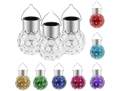 Pacote de 3 Luzes Solares MMINGY Penduradas Fellibay Luzes Solares