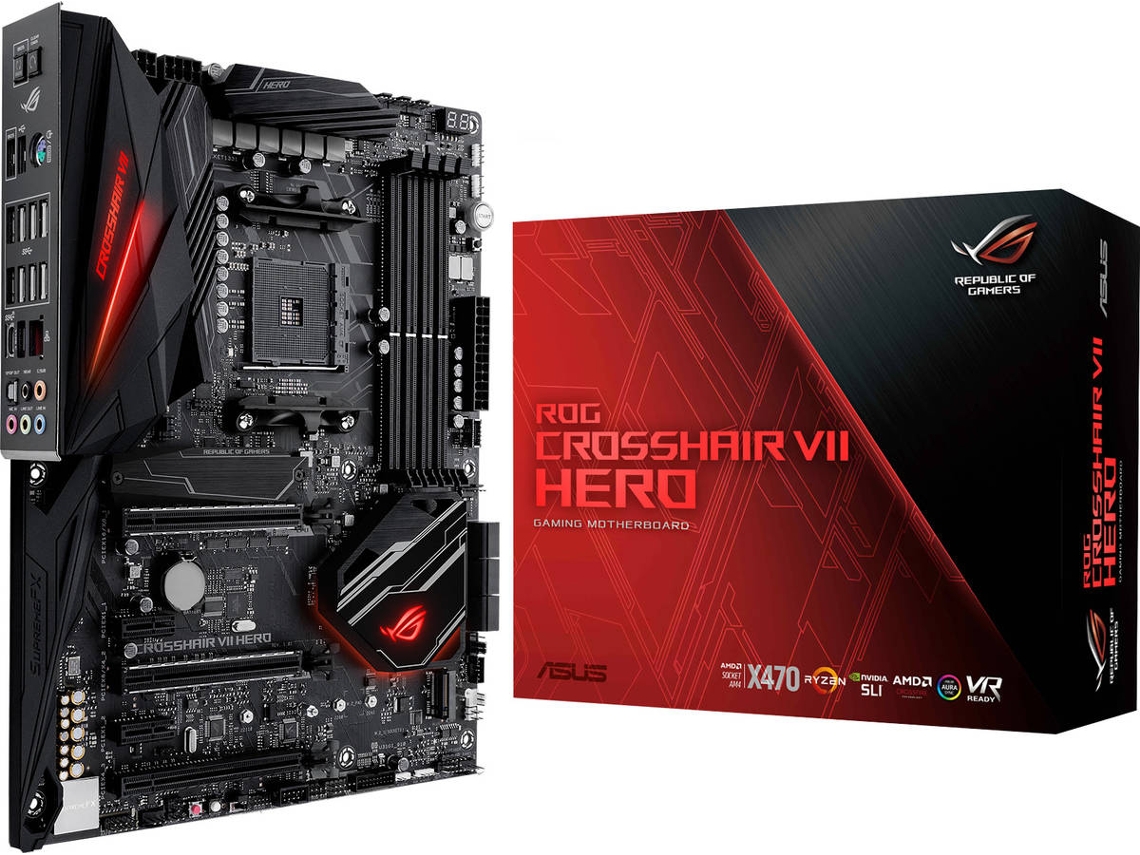 Motherboard ASUS ROG Crosshair VII Hero (Socket AM4 - AMD X470 - ATX)