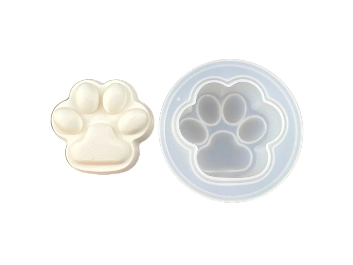 Molde Para Resina Em Forma De Pata De Gato (individual)