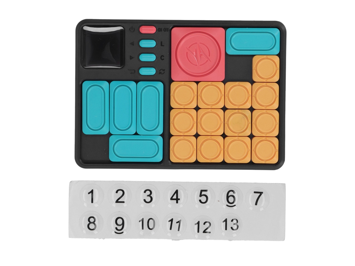 Jogo de tabuleiro inteligente WalshLXq com sensor deslizante, quebra-cabeça eletrônico interativo e educativo para treinamento cerebral, sem necessidade de usar as mãos.