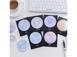 Lurelia 2x Creative Planets Notas Adesivas Com Índice E Bandeiras