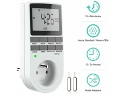 Temporizador De Tomada Programável Digital,timer Semanal Com Visor Lcd,controle De Energia 12h/24h/7 Dias Para Eletrodomésticos E Iluminação