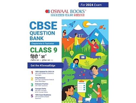 Livro Oswaal CBSE Chapterwise amp Topicwise Question Bank Class 9 Hindi A Book de Oswaal Editorial Board (Hindi)