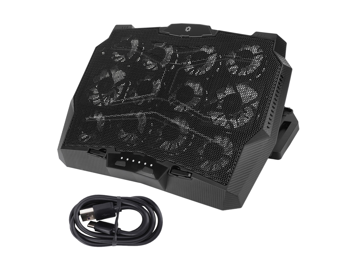 Base Cooler Laptop com 12 Ventoinhas 3500rpm Type C Ajustável