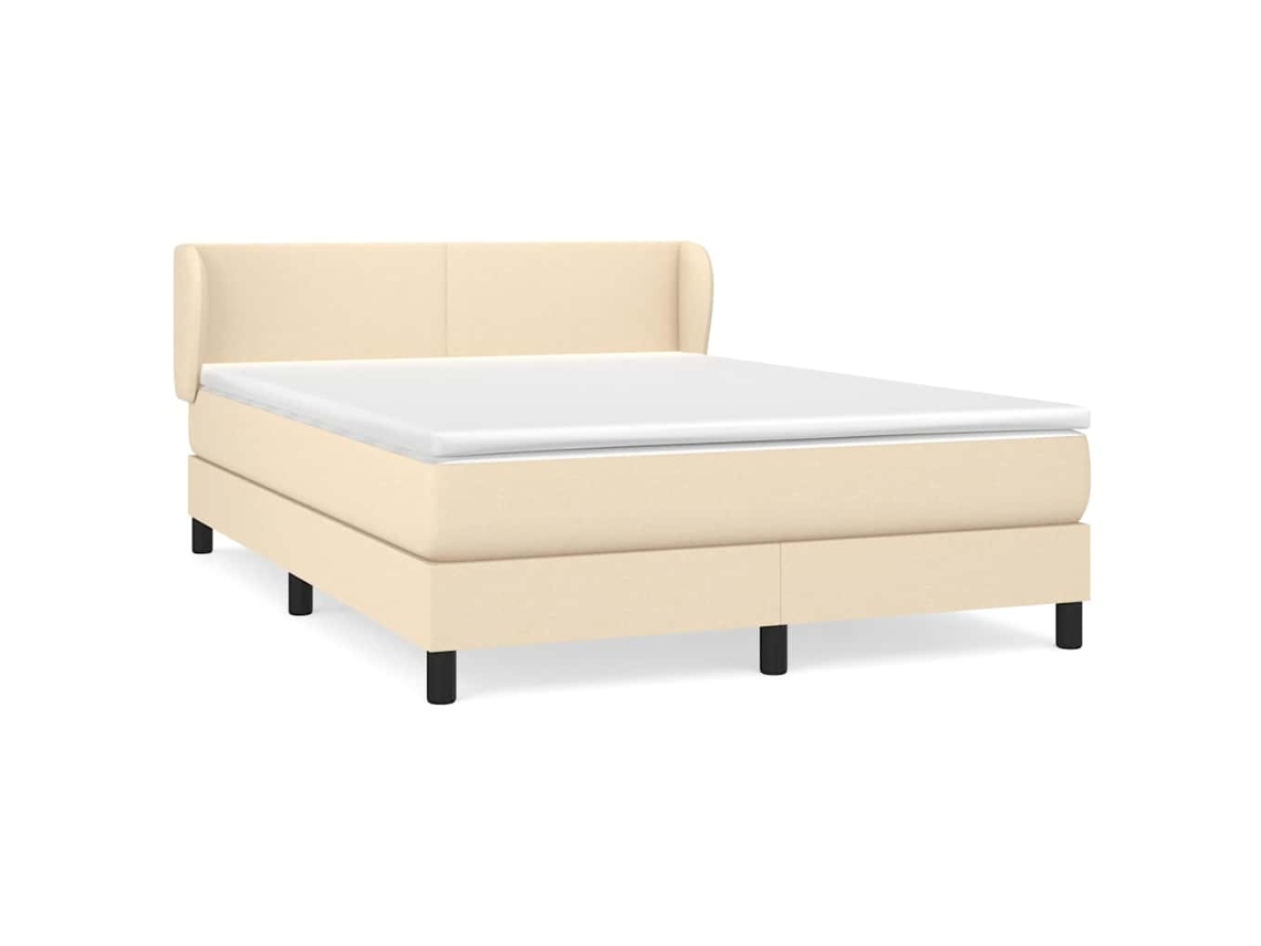 Box Spring Bed, Box Spring Beds Vidaxl Creme Tecido (140 X 200 Cm)
