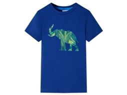 T-shirt Para Criança Azul-escuro 116