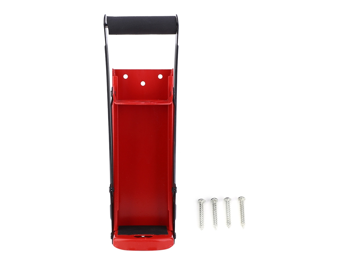 Trituradora De Latas E Garrafas De Aço Vermelho Com Cabo De Borracha E Abertura Para Reciclagem 500ml