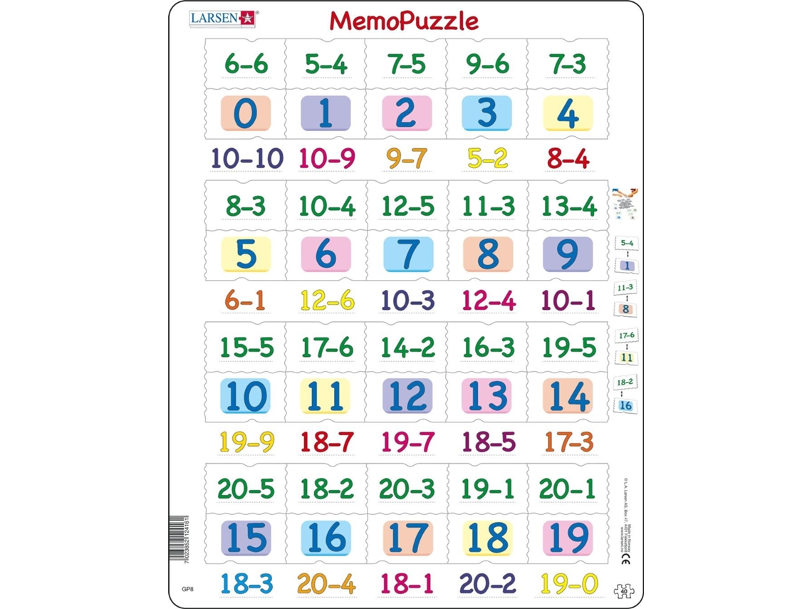 Puzzle LARSEN Maxi La-Gp8 em Forma de 40 Peças