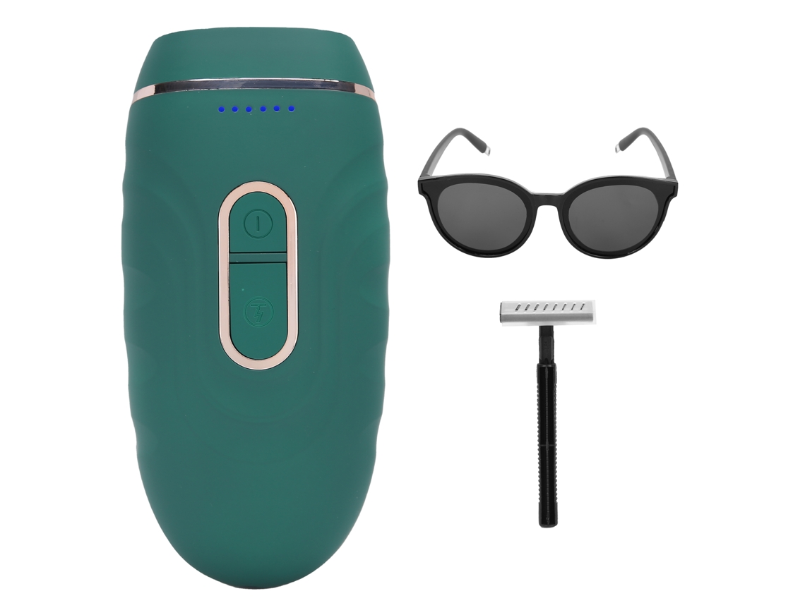 2026 máquina de Depilación Ipl Portátil 500.000 Flashes para Homens e Mulheres Sem Dor Plug Us 110 240v Verde