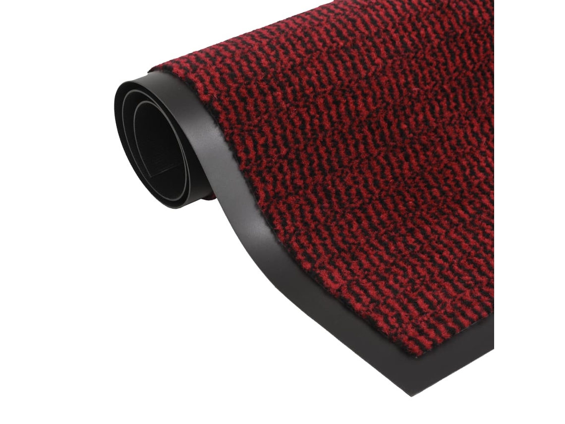 Vidaxl Tapete Controlo De Pó Retangular Tufado 40x60 Cm Vermelho