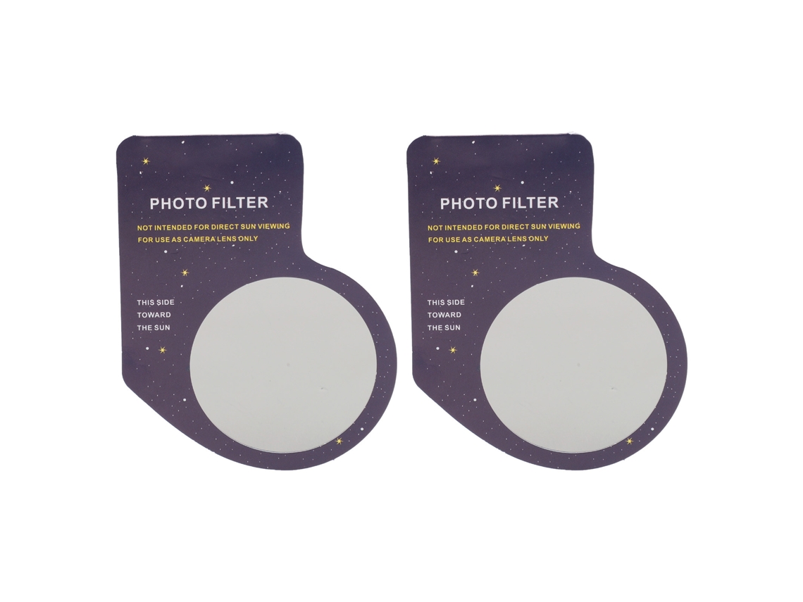 Lente Filtro De Imagem Solar Para Celular Para Eclipse Com Proteção De Câmera 2pcs