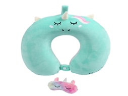 Lurelia Almofada Viagem, Espuma Viscoelástica, Ergonómica, 12v Carro, Infantil, Avião