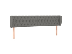 Headboard, Headboards Vidaxl Cinzeto Tecido (203 X 23 X 78/88 Cm)