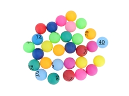 40 Unidades de Bola de Pong Numerada ALLINLESS