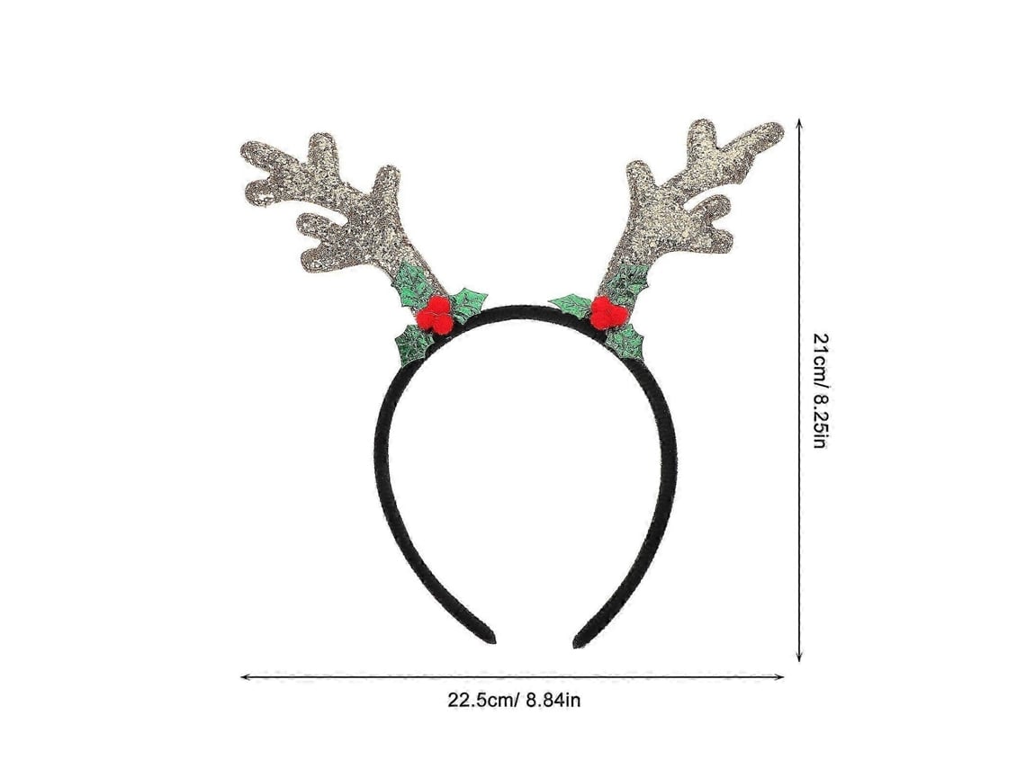 Faixa De Cabelo De Chifres De Renas Para Natal