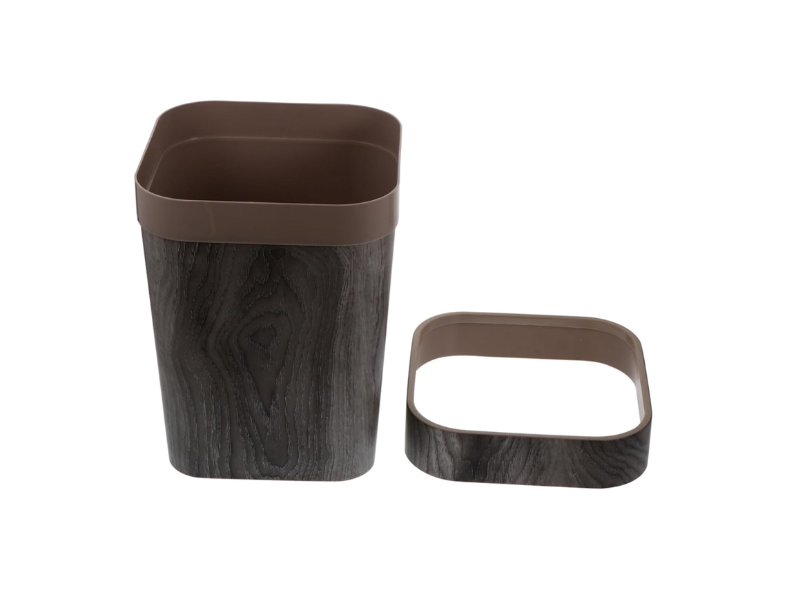 Lixeira de Plástico Garneck para Casa, Prática e Elegante, com Anel Fixação do Saco Lixo. 29,5 X 23 Cm Durável
