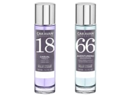 Conjunto de 2 Perfumes para Homem Nº66 e Nº18 CARAVAN