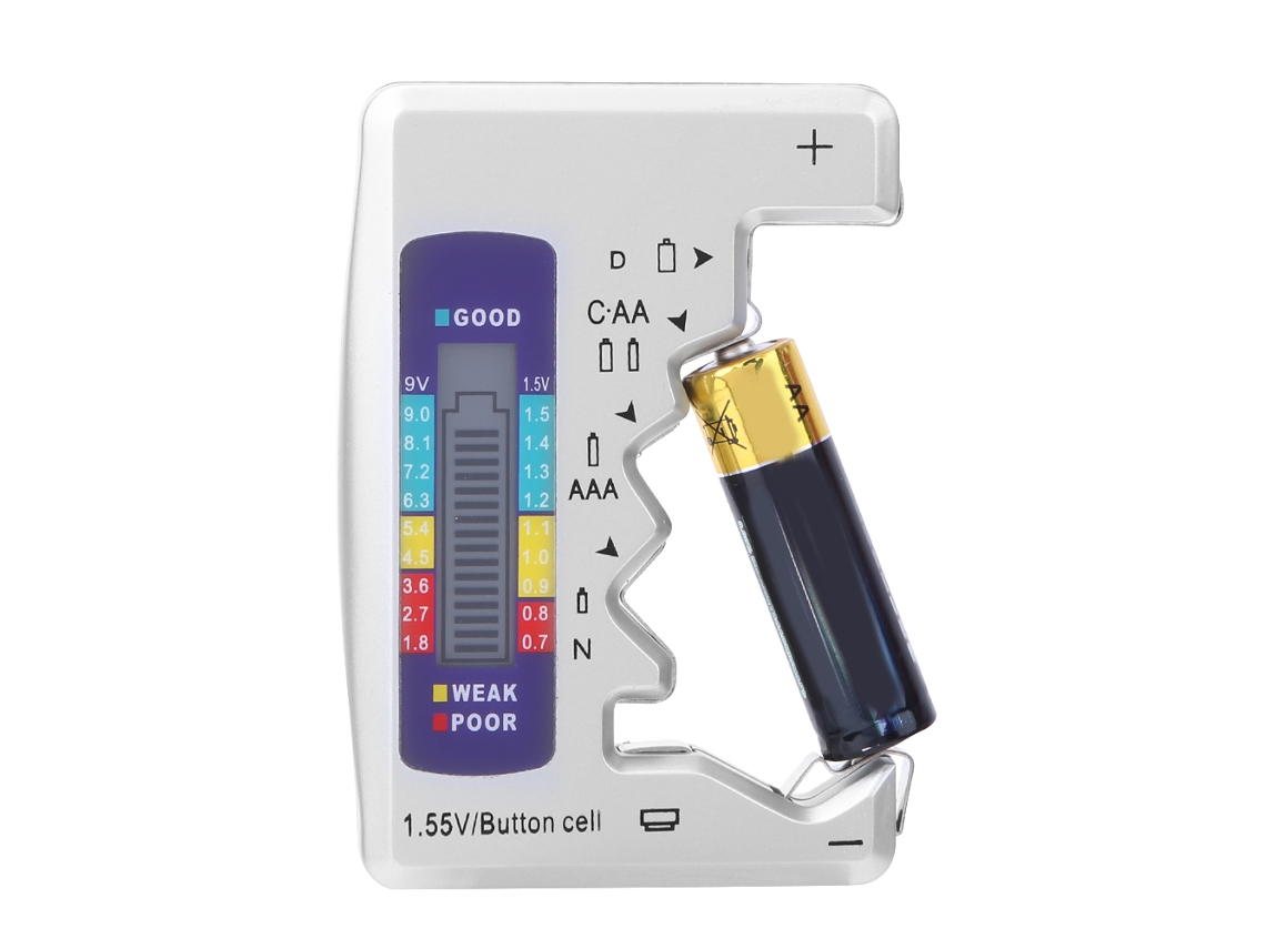 Testador Digital Universal De Baterias Aa Aaa 9v