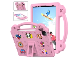 Capa Protetora Czhhmart Para Ipad Mini 6ª/7ª 8.3" 2021/2024 Polegadas, Silicone Com Alça Manual Rosa