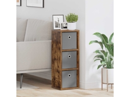 Vidaxl Buffet Com Gaveta Carvalho Defumado 25,5 X 22 X 69,5 Cm