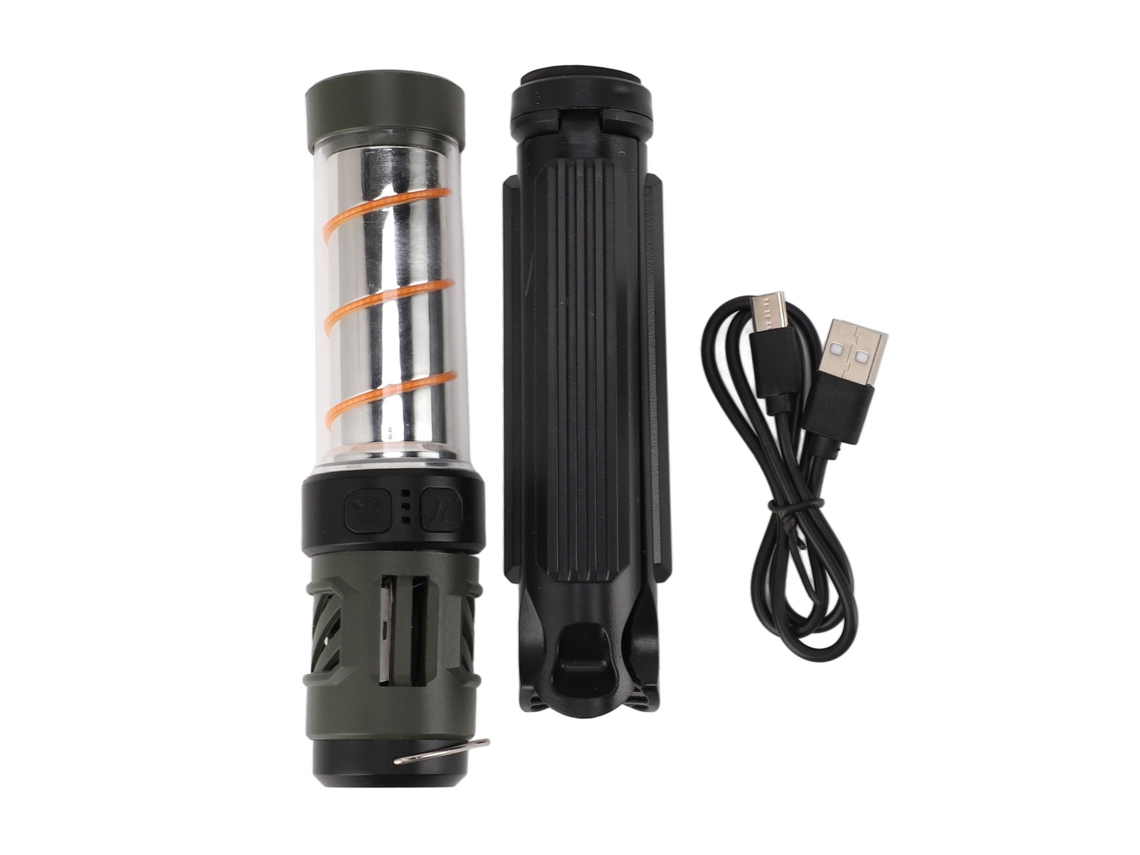 Lanterna De Acampamento, Luz De Barraca Com Gancho Magnético, Portátil, Usb, Recarregável, Ip44, À Prova Dágua, 5 Modos, Equipame Aquaforge