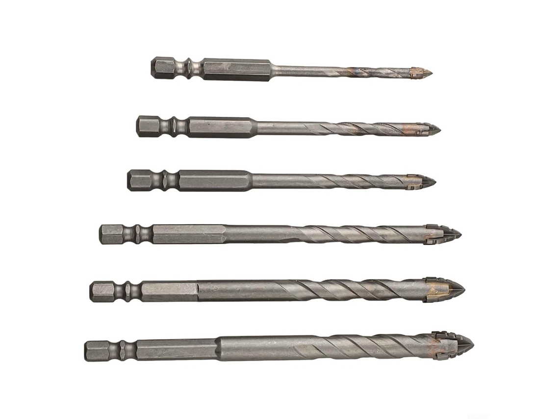 Conjunto De 6 Brocas Excêntricas Com Design Triangular, Adequadas Para