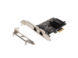 Placa De Rede Pcie De Duas Portas 2.5gbase T Com Chip Rtl8125bg Adaptador Ethernet