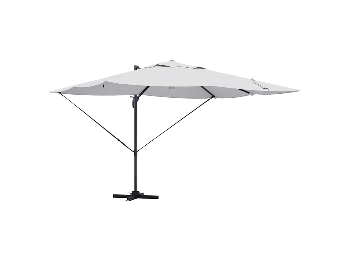 Maison Exclusive - Guarda-sol Areia 351 X 250 X 253 Cm Poliéster E Alumínio