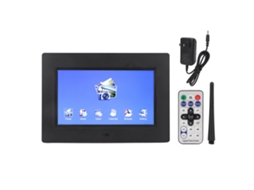 quadro Fotográfico Digital 7 Polegadas Hd 800x480 com Controle Remoto e Multifuncionalidades
