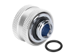 Conector De Torção Rápida G1/4 Rosca Externa Conexões De Resfriamento Por Água Prata