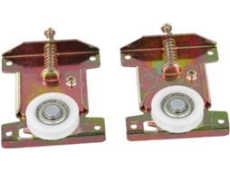Roda Deslizante Para Porta De Correr, Rolete Para Porta De Correr Com Ranhura Em U, Polia Para Guarda Roupa, Cor Dourada