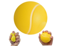 Bola De Treino Mãos - Fortalecedor De Mãos - Exercícios E Alívio Stress - Para Adultos E Idosos - Pu - Amarelo
