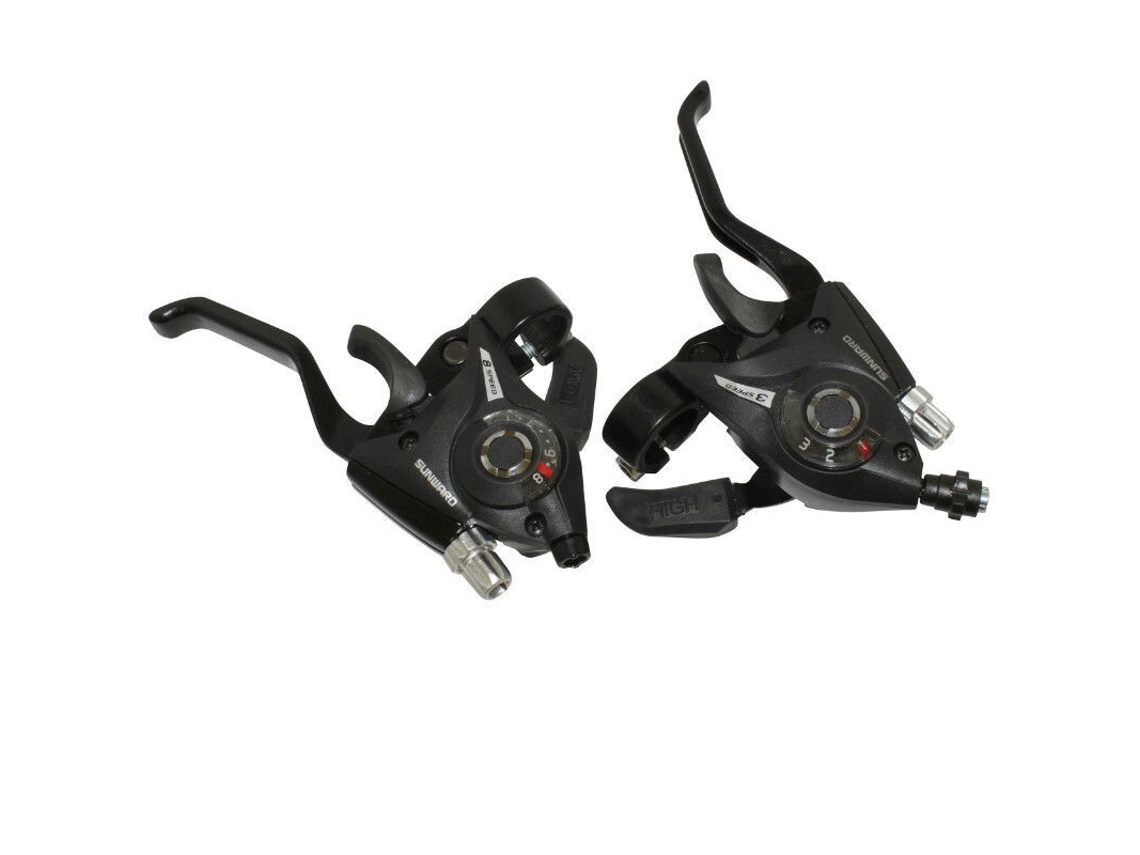 Par de alavancas de bicicleta de alumínio compatíveis com Shimano P2R V-Brake