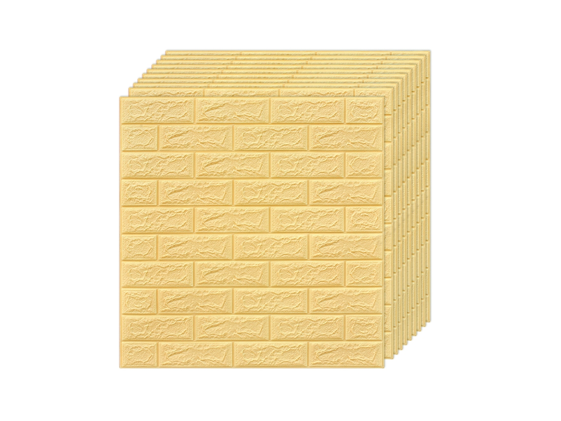 Painéis de Parede 3D 10 Peças Adesivo de Espuma Impermeáveis NEVEANCE