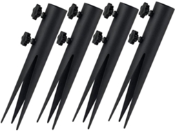 Conjunto De 4 Estacas Multifuncionais De Reposição Para Iluminação Externa De Jardim, Gramado E Páti Gokoco