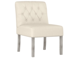 Slipper Chair, Slipper Chairs Vidaxl Creme Linho