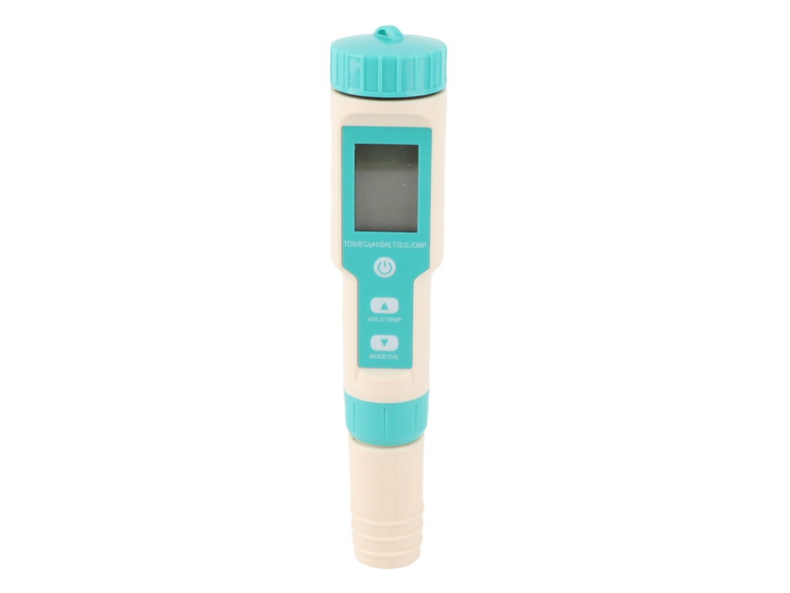 Caneta Analisadora Portátil de Qualidade da Água 7 Em 1 pH TDS EC Temp ORP SG Sal