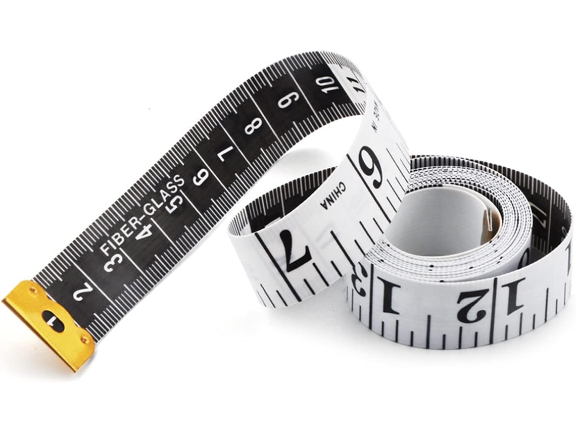 Fita Métrica Dupla Face Para Costureiras, 1,5 M (60 Polegadas) Para Costura De Tecidos